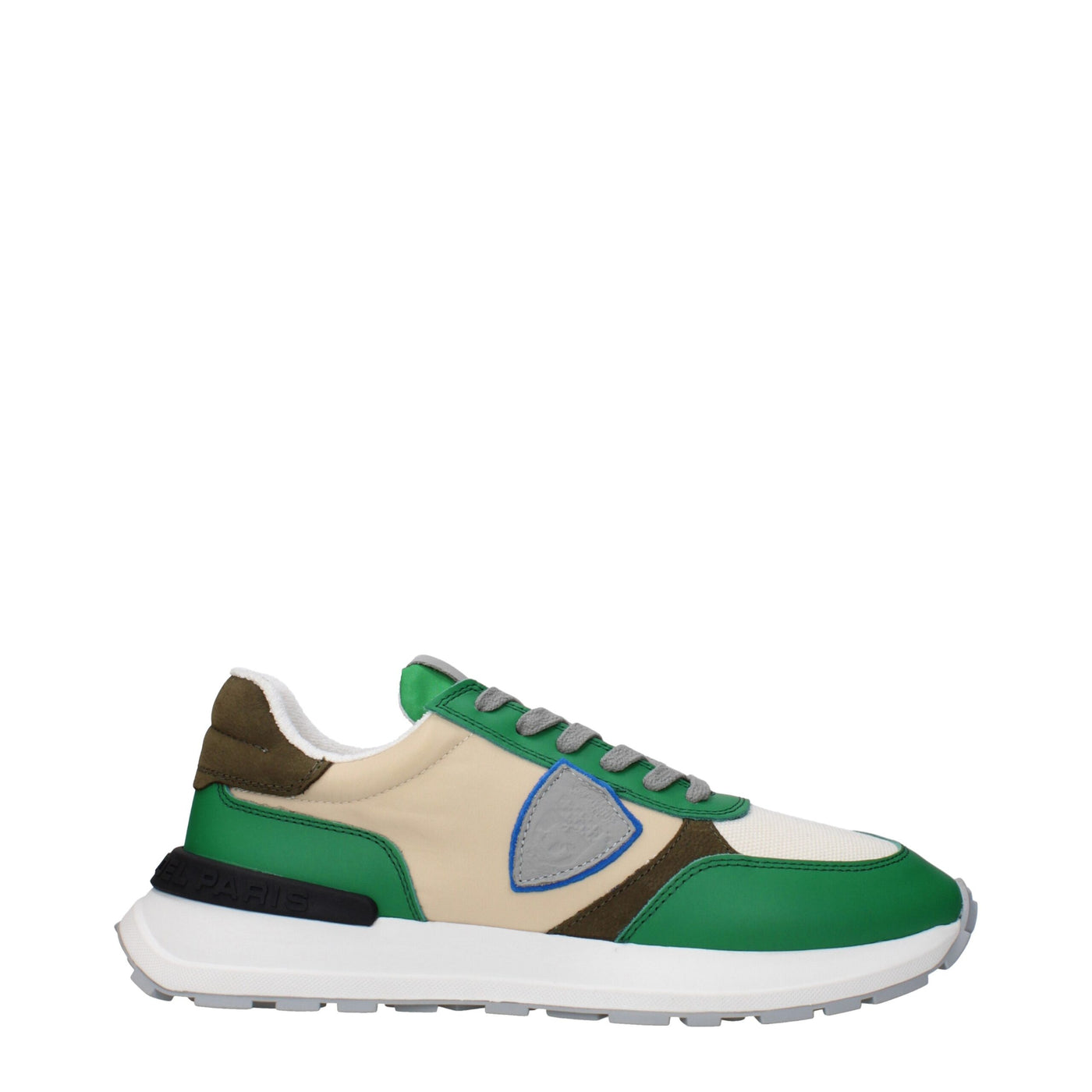 Philippe Model Groene Stoffen Sportschoenen