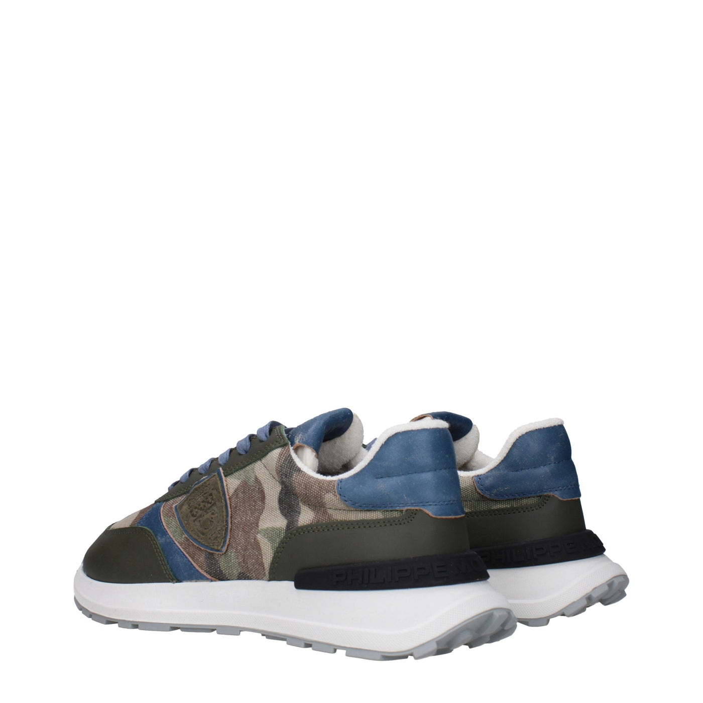 Philippe Model Groene Stoffen Sportschoenen
