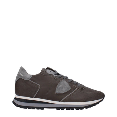 Philippe Model Grijze Leren Sneakers