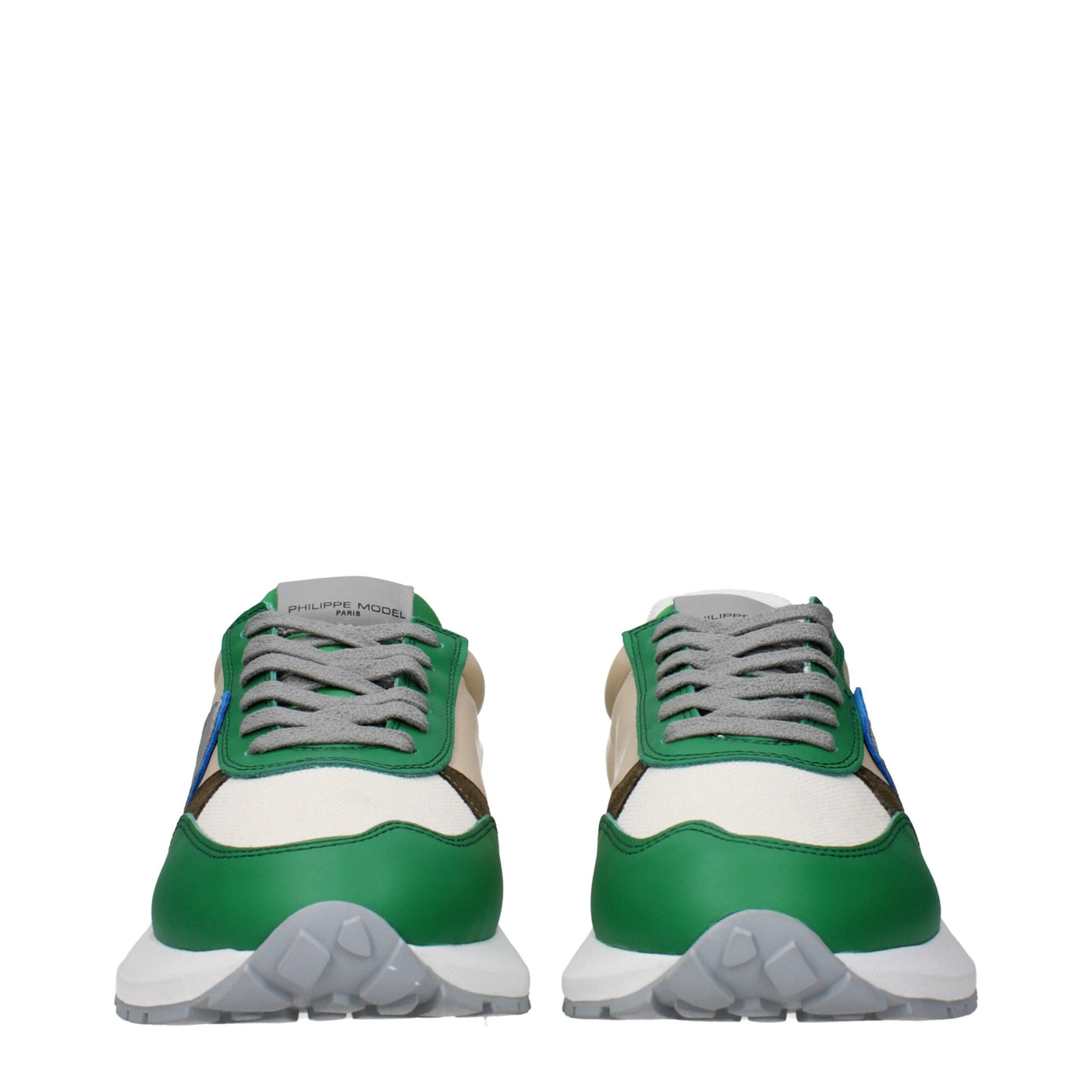 Philippe Model Groene Stoffen Sportschoenen