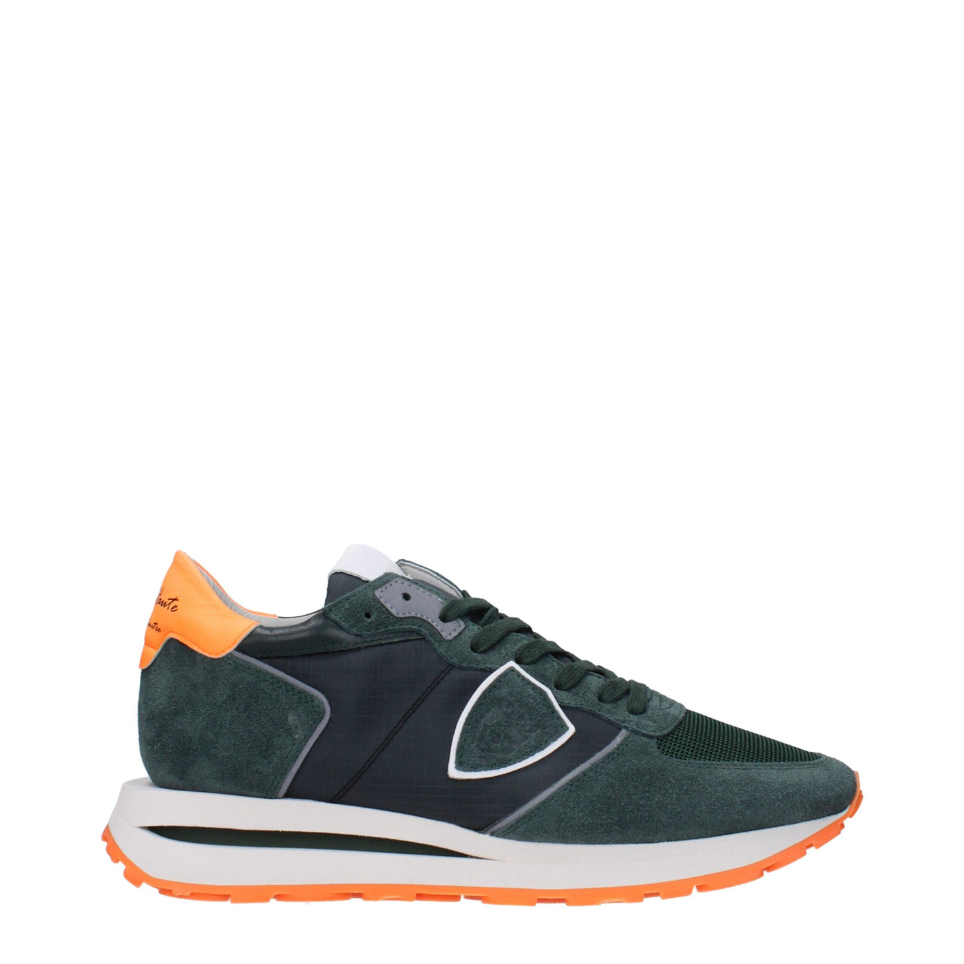 Philippe Model Groene Stoffen Sportschoenen