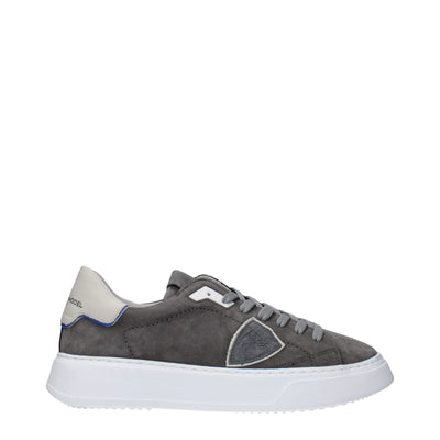 Philippe Model Grijze Leren Sneakers