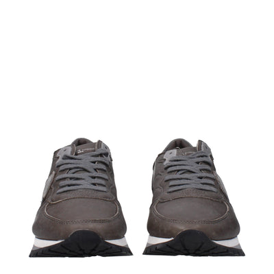 Philippe Model Grijze Leren Sneakers