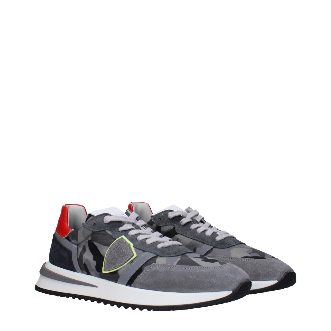 Philippe Model Grijze Stoffen Sneakers