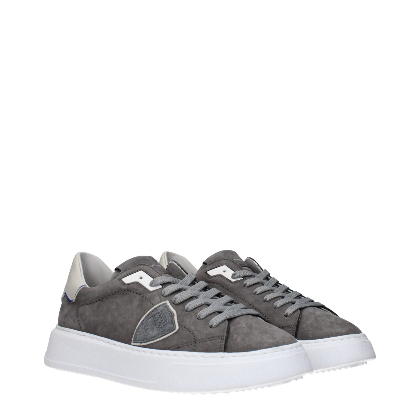 Philippe Model Grijze Leren Sneakers