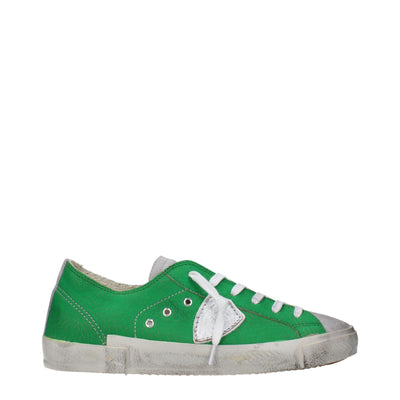 Philippe Model Groene Leren Lage Schoenen