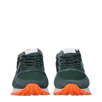 Philippe Model Groene Stoffen Sportschoenen