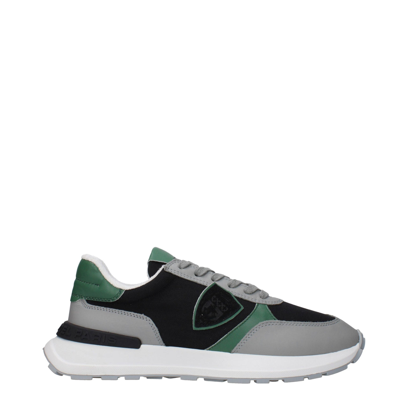 Philippe Model Zwarte Stoffen Sportschoenen