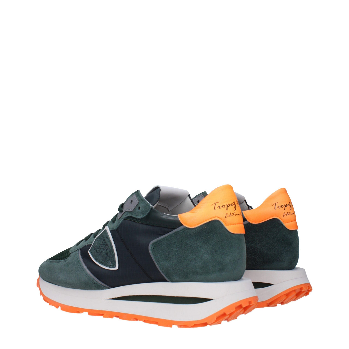 Philippe Model Groene Stoffen Sportschoenen