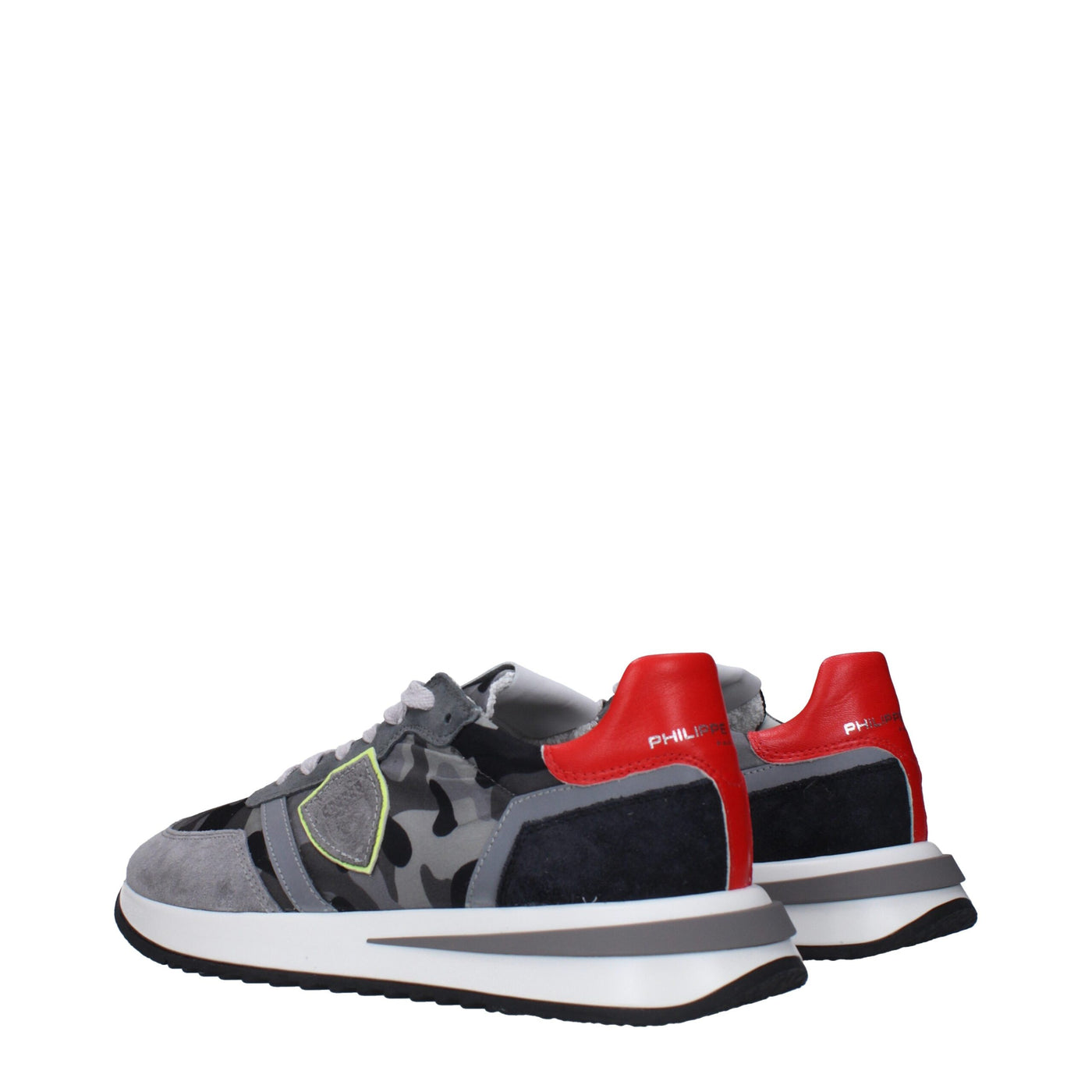 Philippe Model Grijze Stoffen Sneakers