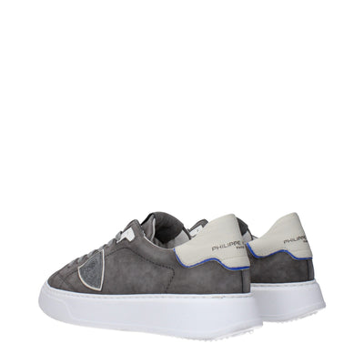 Philippe Model Grijze Leren Sneakers