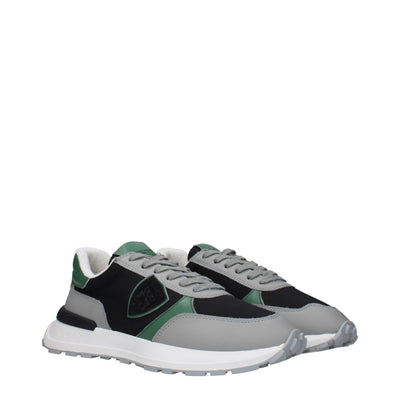 Philippe Model Zwarte Stoffen Sportschoenen