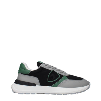 Philippe Model Zwarte Stoffen Sportschoenen