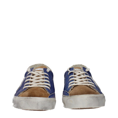 Philippe Model Blauwe Leren Lage Schoenen