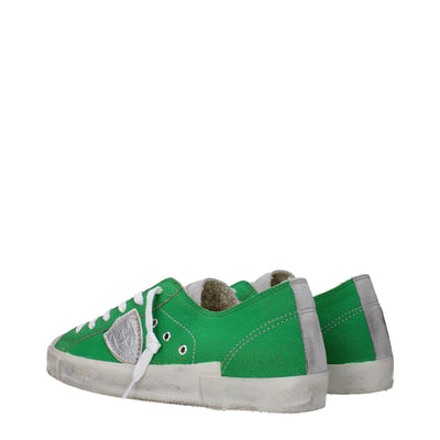 Philippe Model Groene Leren Lage Schoenen