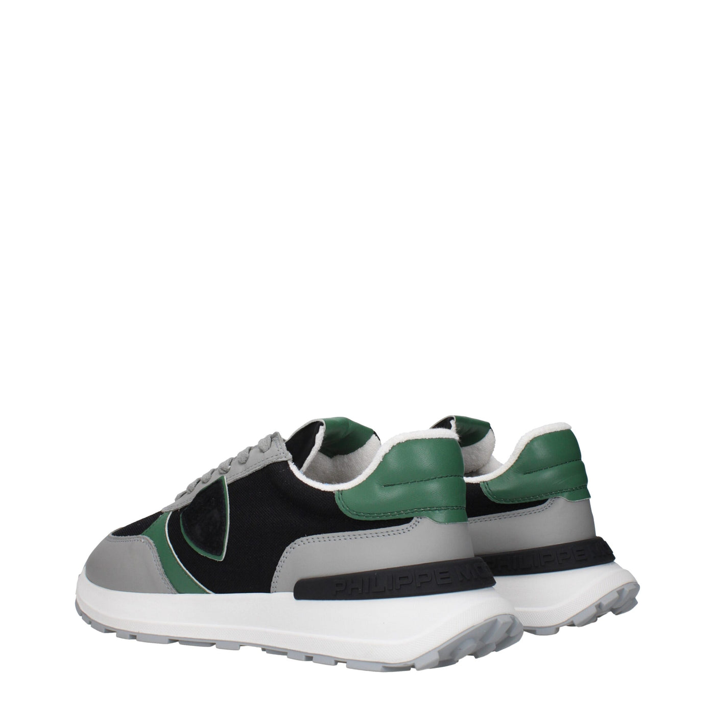 Philippe Model Zwarte Stoffen Sportschoenen