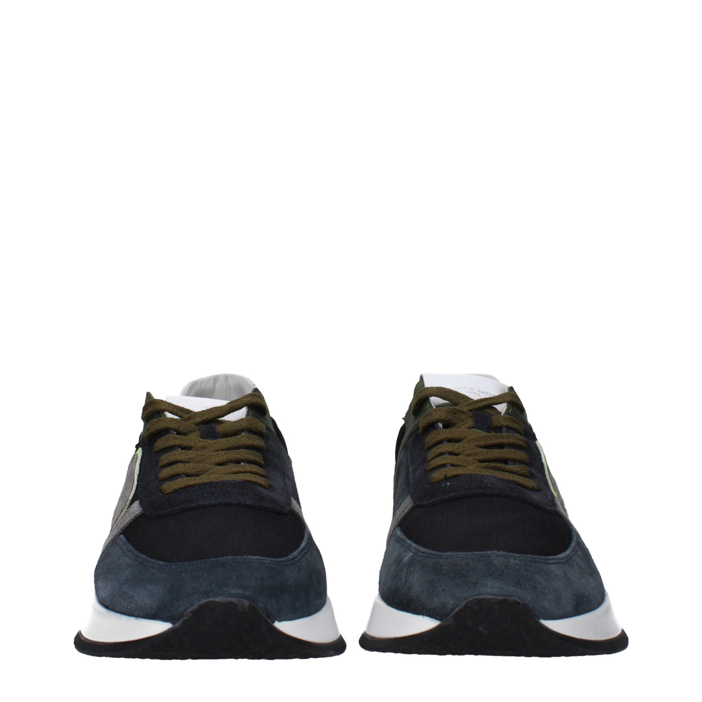 Philippe Model Blauwe Leren Lage Schoenen