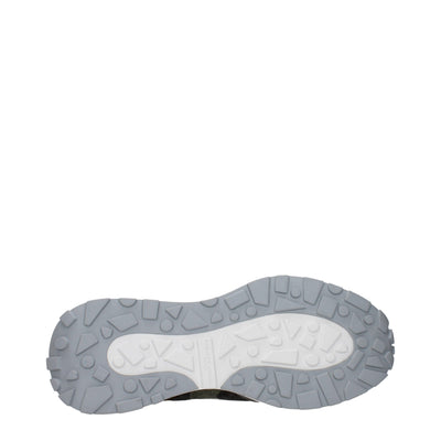 Philippe Model Groene Stoffen Dikke Sneakers