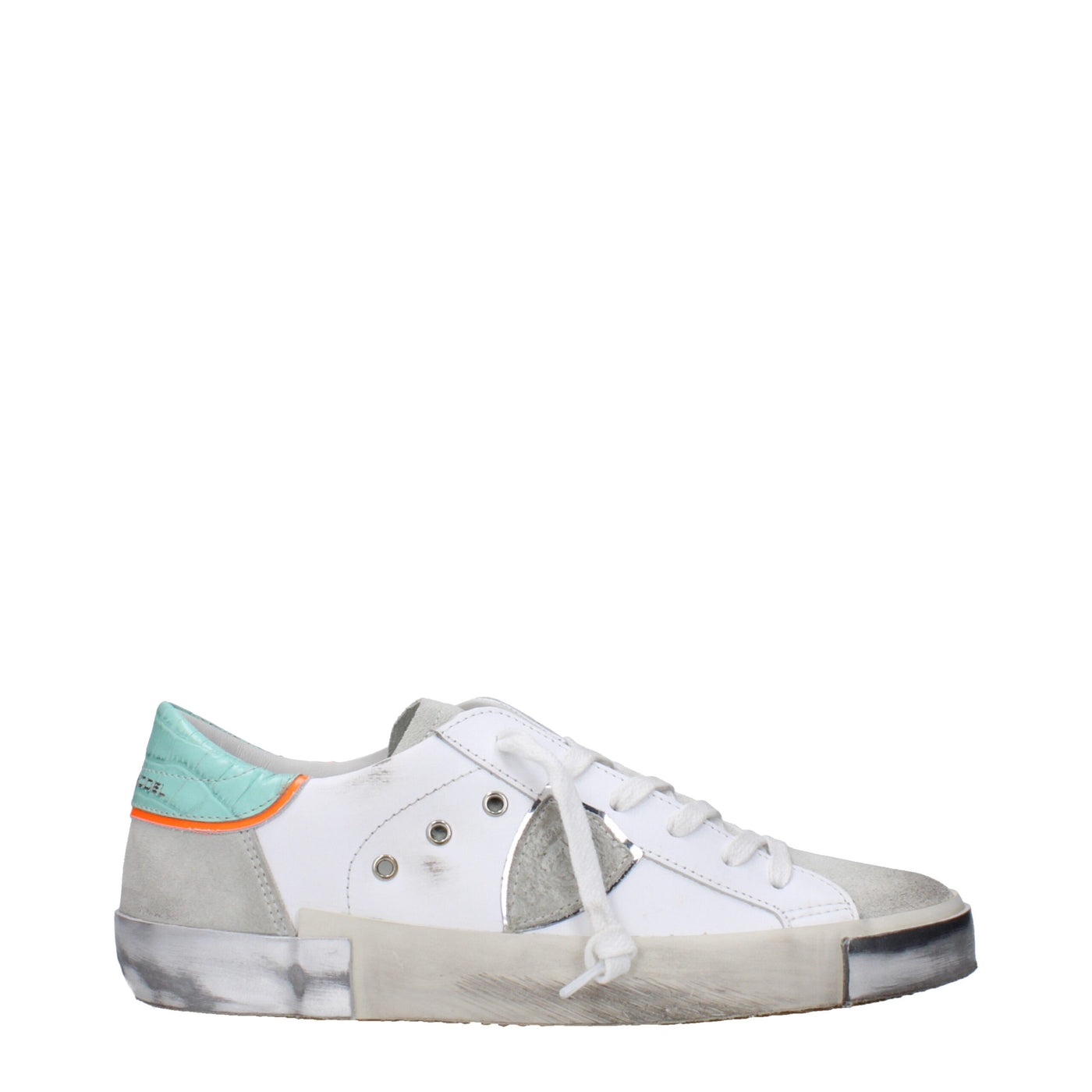 Philippe Model Baskets basses en cuir blanc