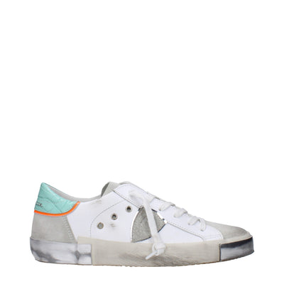Philippe Model Baskets basses en cuir blanc