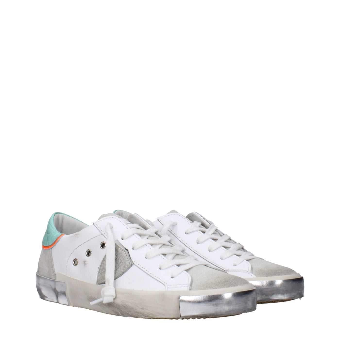 Philippe Model Baskets basses en cuir blanc