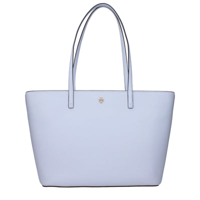 Tory Burch lichtblauwe leren schoudertassen
