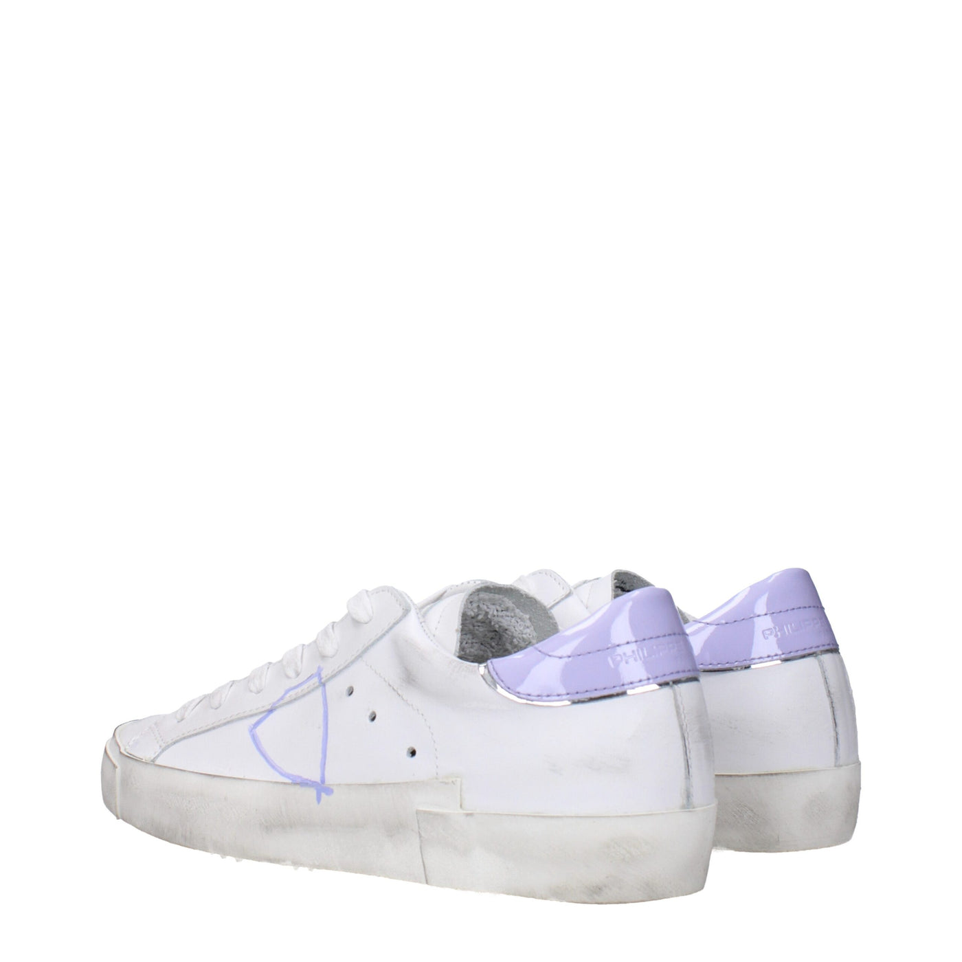 Philippe Model Baskets basses en cuir blanc