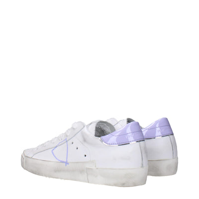 Philippe Model Baskets basses en cuir blanc