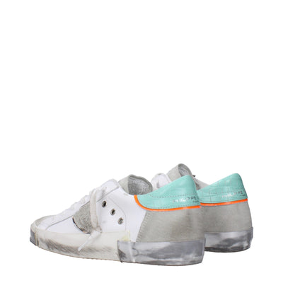 Philippe Model White Leather Low Tops