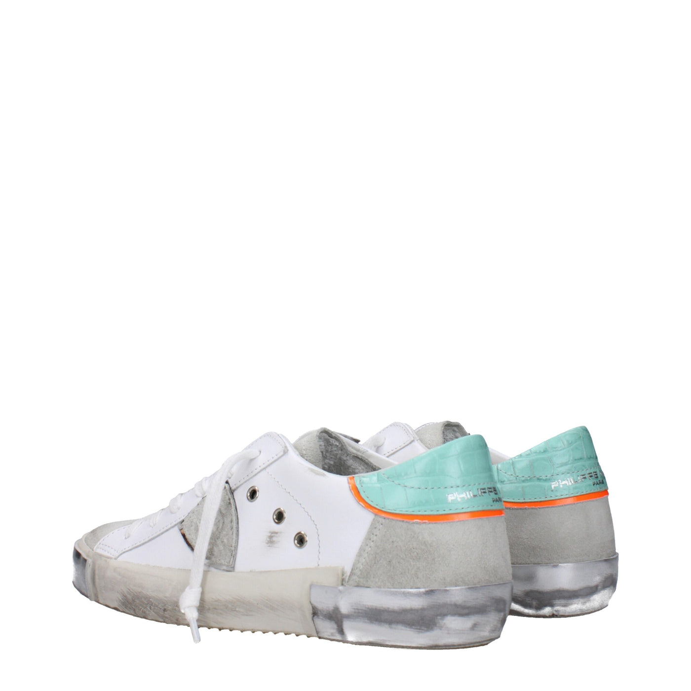 Philippe Model Baskets basses en cuir blanc