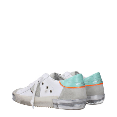 Philippe Model Baskets basses en cuir blanc