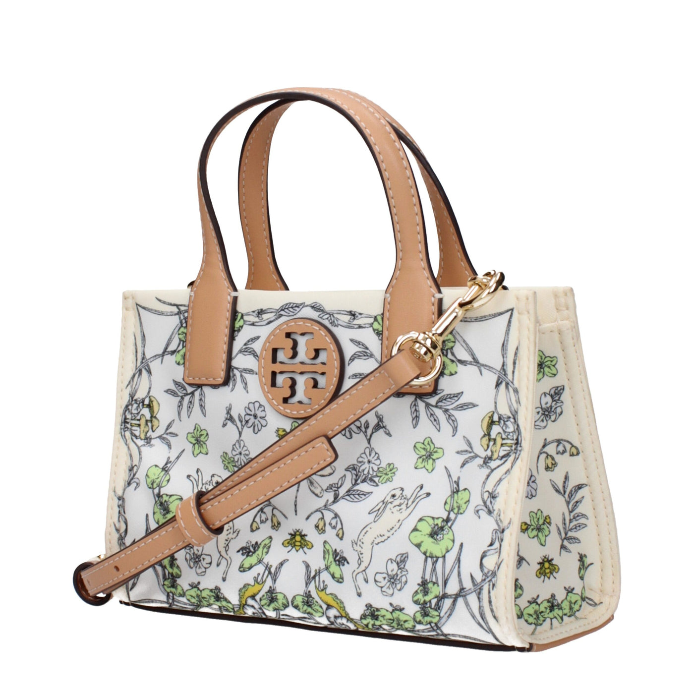Sacs à main en tissu beige Tory Burch