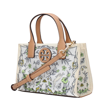 Sacs à main en tissu beige Tory Burch
