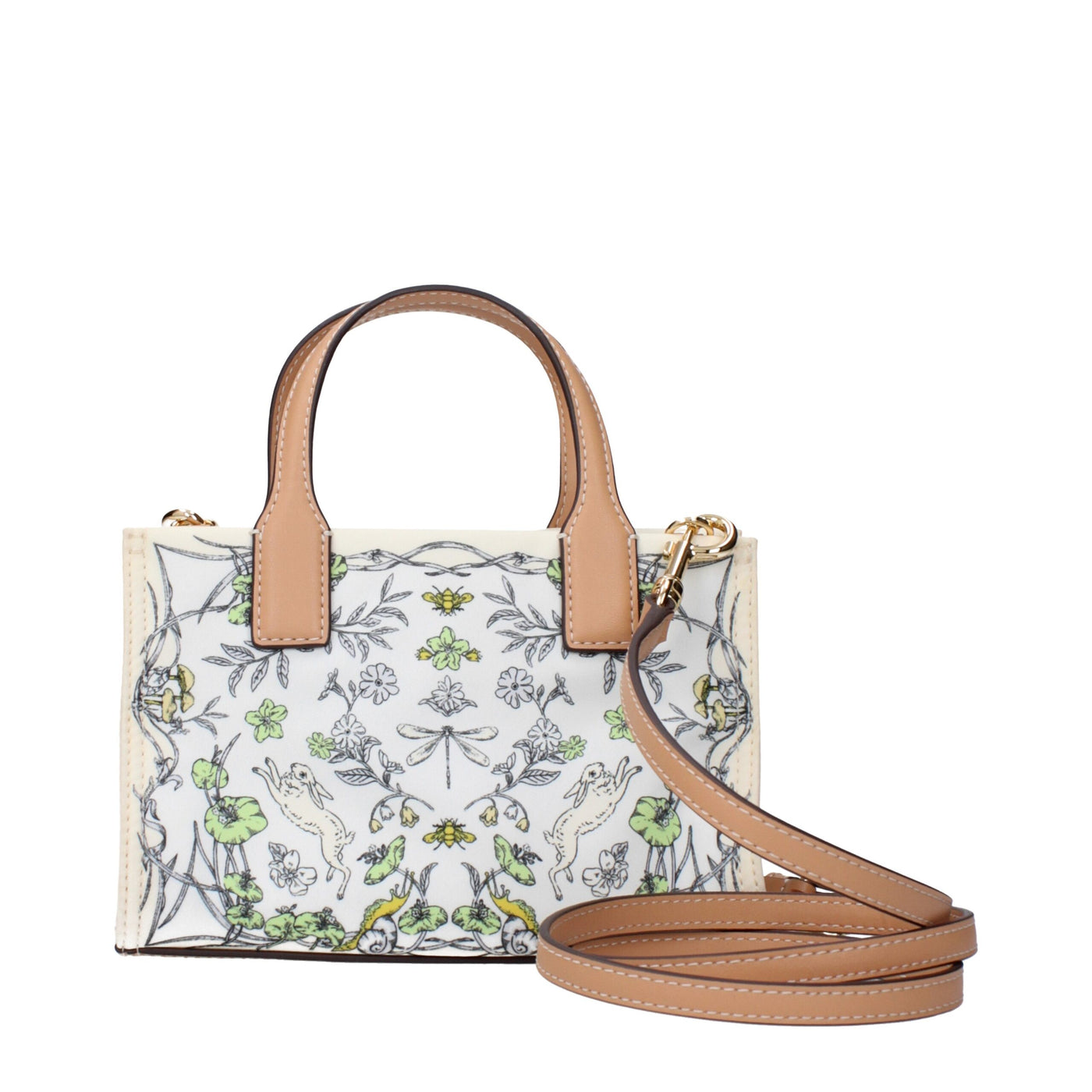 Sacs à main en tissu beige Tory Burch