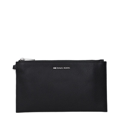 Pochettes en cuir noir Michael Kors