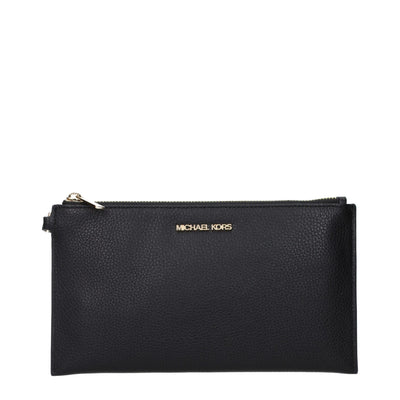 Pochettes en cuir noir Michael Kors