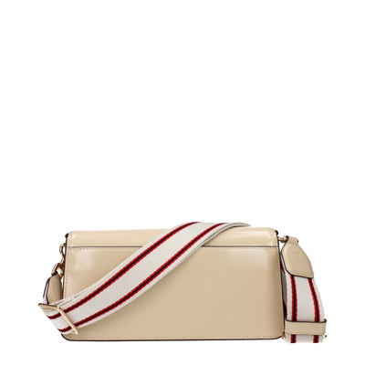 Tory Burch beige leren crossbodytassen