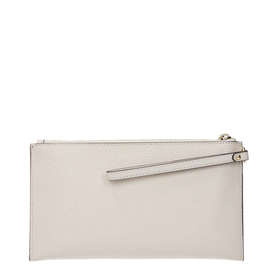 Pochettes en cuir beige Michael Kors