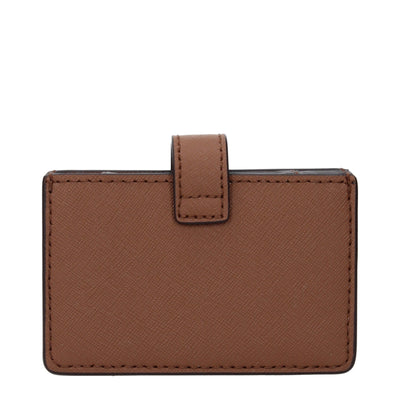 Michael Kors Brown Leather Cardholders