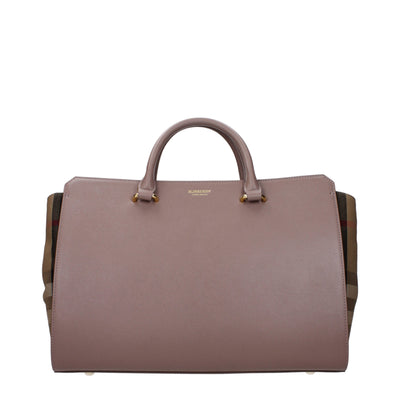 Sacs à main en cuir gris Burberry