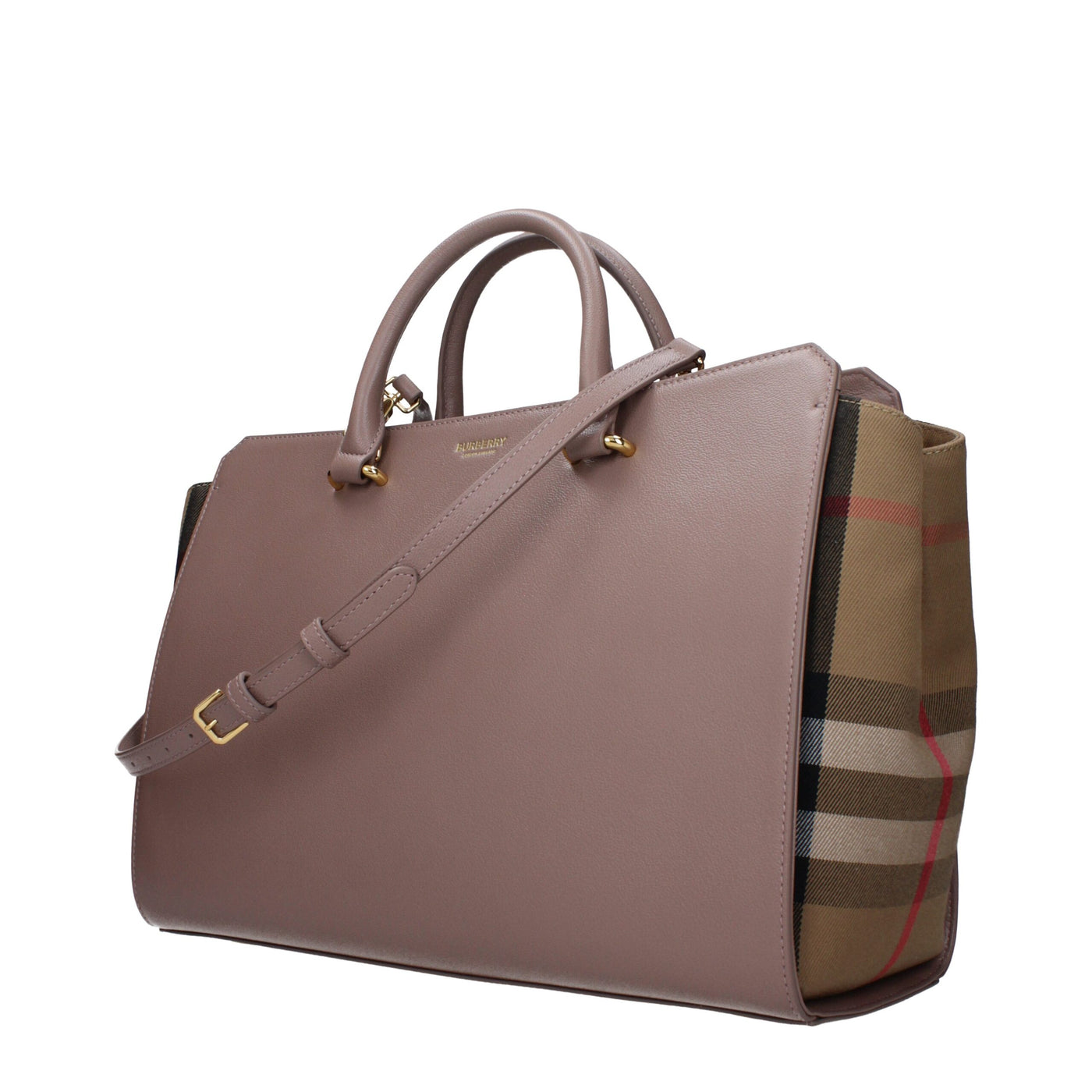 Sacs à main en cuir gris Burberry