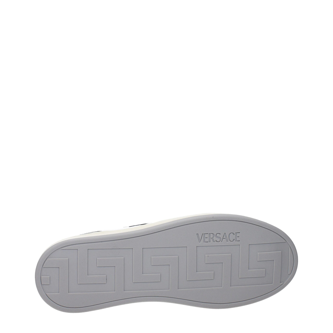 Baskets basses en cuir blanc Versace