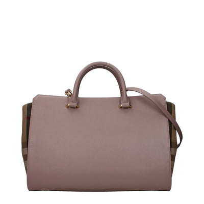 Sacs à main en cuir gris Burberry