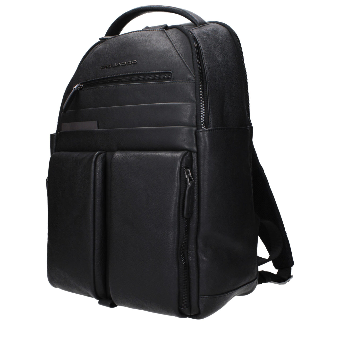 Sacs à dos en cuir noir Piquadro