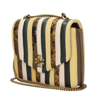 Tory Burch gele leren schoudertassen