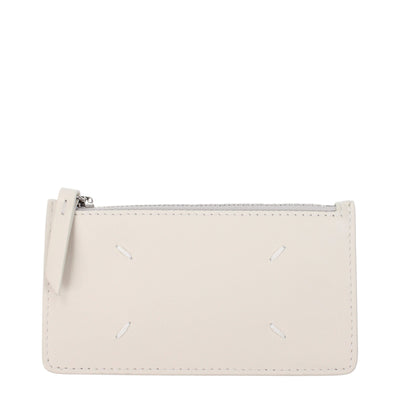 Maison Margiela Beige Leather Wallets