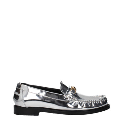 Versace Grijze Leren Instappers