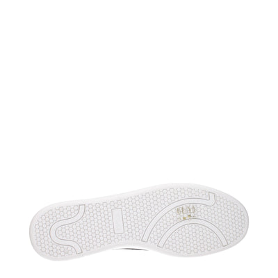Versace Blauwe Leren Lage Schoenen