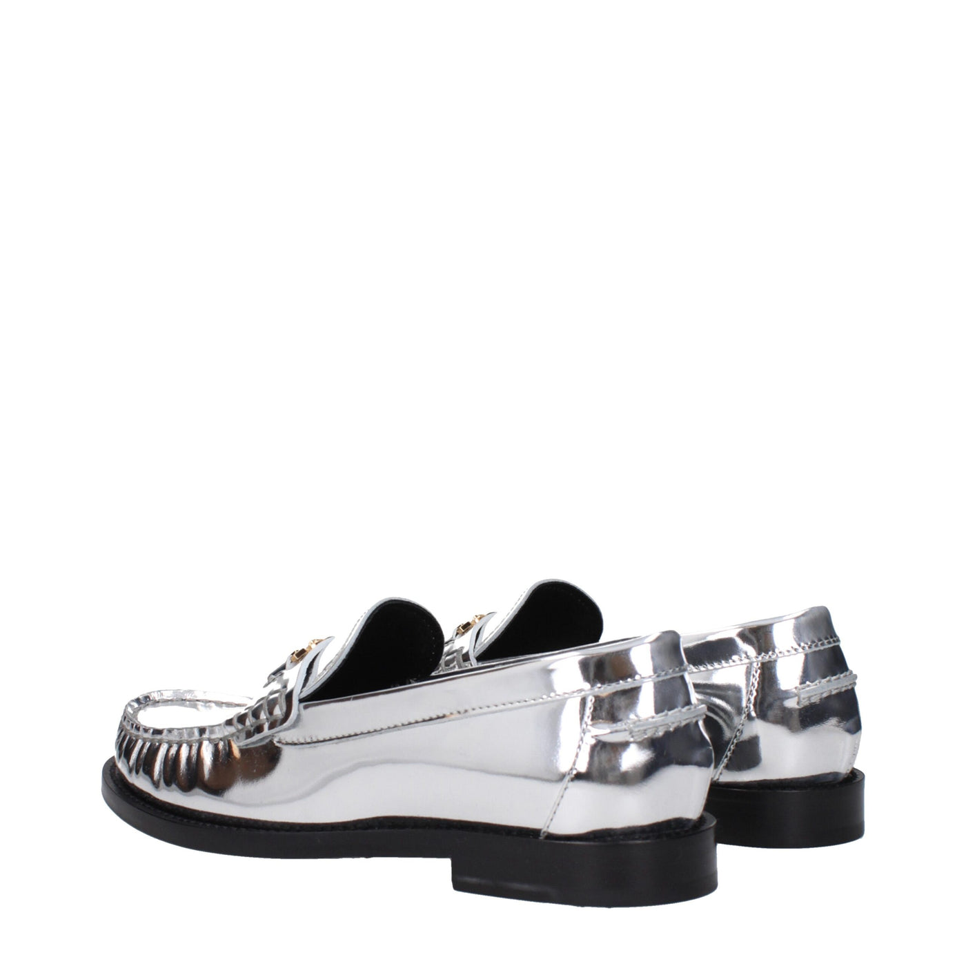 Versace Grijze Leren Instappers