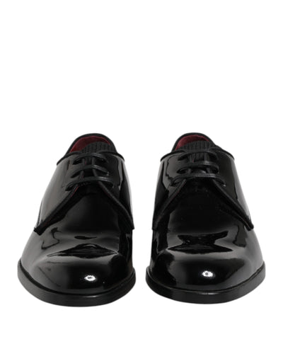 Dolce &amp; Gabbana Zwarte Leren Veterschoenen voor Heren